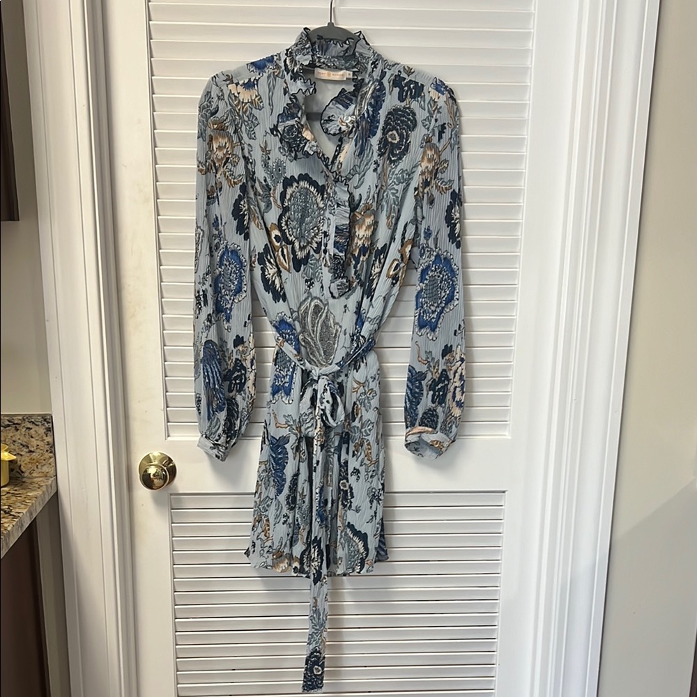 Tory Burch Blue Floral Dress